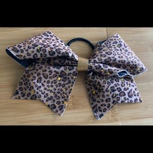 Cheetah Cheer Bow